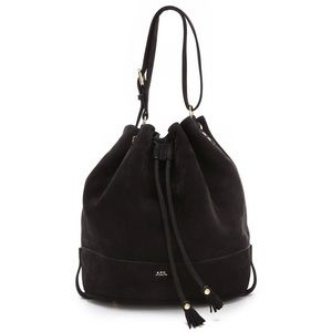 A.P.C. Seau GF Bucket Bag Black Nubuck
